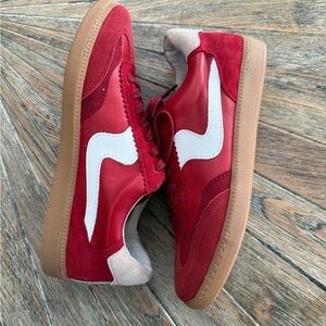 DV by Dolce Vita Red and White Athletic Shoes w/ original box NEW